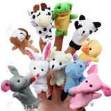 10PCS Cartoon Animal Plush Finger Puppets