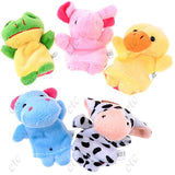 10PCS Cartoon Animal Plush Finger Puppets