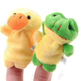 10PCS Cartoon Animal Plush Finger Puppets