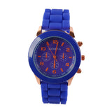 Women's Fluorescent Color Wrist Watch Silicone Band Jelly Watch