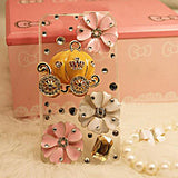 Pumkin Car Jewelry Covered Back Case for iPhone 4/4S/5/5S/5C