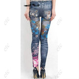 Casual Blend Printing Tights & Leggings