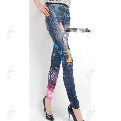 Casual Blend Printing Tights & Leggings