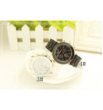 Lady Fluorescent Color Jelly Watch Ice Cream Silica Gel