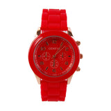 Women's Fluorescent Color Wrist Watch Silicone Band Jelly Watch