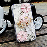 Pumkin Car Jewelry Covered Back Case for iPhone 4/4S/5/5S/5C