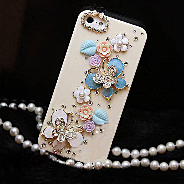 Case Cover for iPhone 5/5S/5C Elegant Deluxe Butterfly Pattern