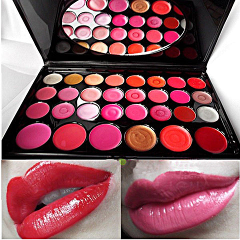 Lip Gloss Gel Lip stick Makeup Comestic Mirror 30 Colors 322